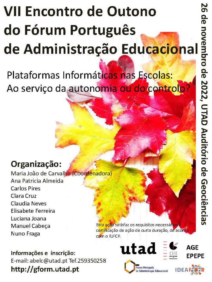 Plataformas informáticas nas Escolas: ao serviço da autonomia ou do controlo?